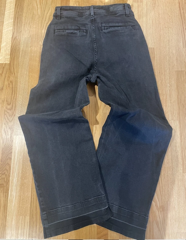 Fat Face - Keswick Wide Leg Crop Jeans Black Size 8 Regular Stretch Denim - Image 4 of 4