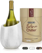 Gusto Nostro Marble Wine Chiller Bucket for 750ml Wine & Champagne Bottles