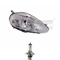 Scheinwerfer Rechts Chrom H4 FüR Fiat Grande Punto 199_ 199 Inkl. Osram Lampen