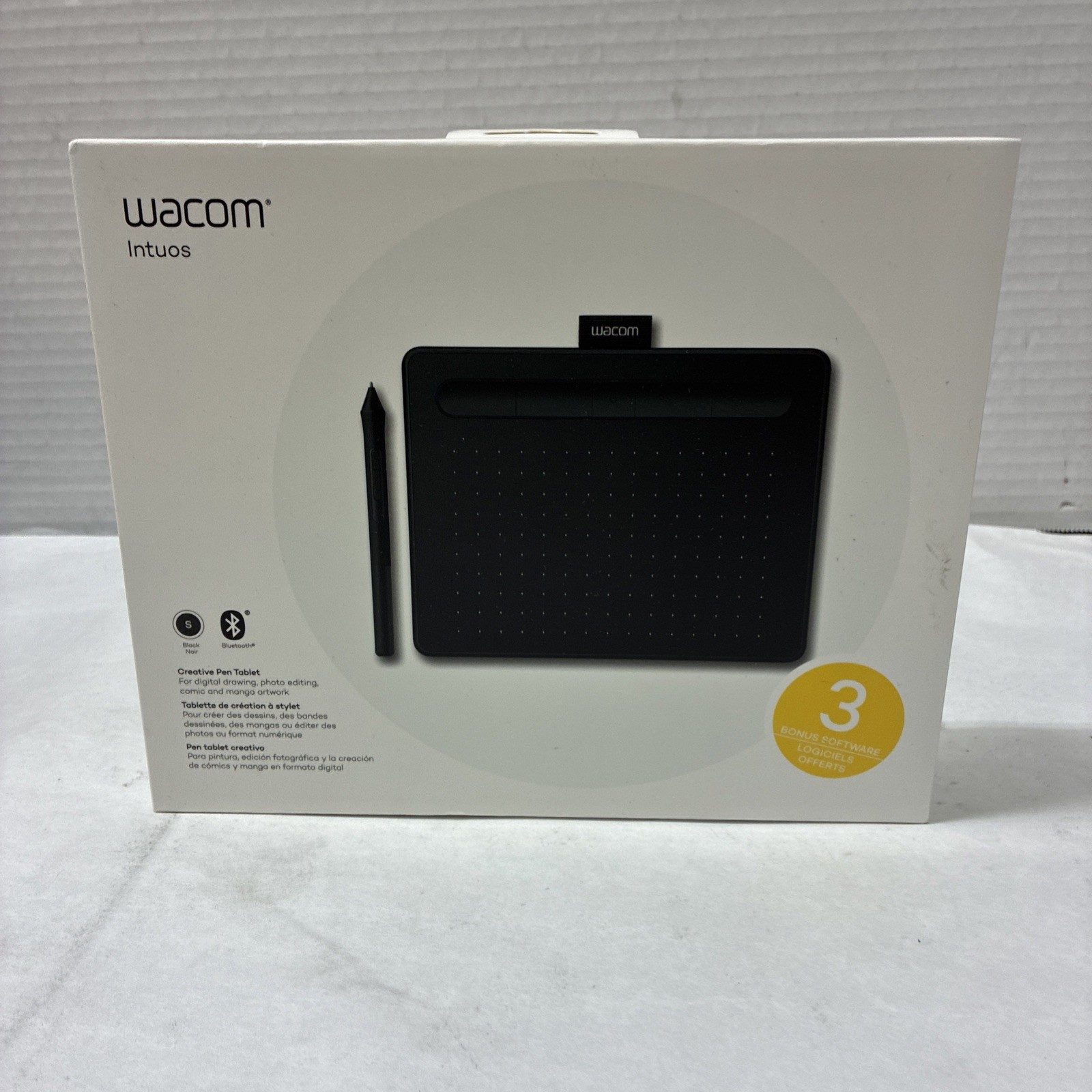 Wacom Intuos S Wireless Drawing Graphics Tablet - Black