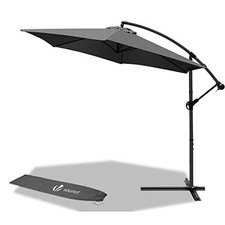 vounot Parasol déporté hexagonale 3M avec Manivelle Anti-Retour Parasol inclinab
