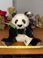 Steiff Giant Panda Mohair 25cm Limited Edition 1500 Germany w/ Booklet-381