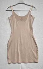 Spanx Assets Red Hot Label Full Slip Shapewear Adjustable Straps Beige Large