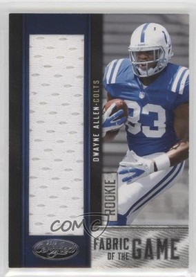 2012 Certified Rookie Fabric of the Game Jerseys 81/199 Dwayne Allen #18 RC 2u3