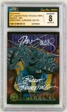 CGC SS 8 DC Legends Power Chrome SIGNED Dan Jurgens & Brett Breeding ~ Doomsday