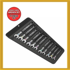 Wera 6003 Joker Metric Combination Wrench 11-Piece Set with Textile Carry Case