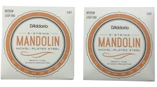 D'Addario Mandolin Strings 2 Sets EJ67 Medium Loop End