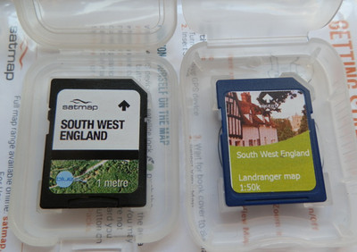 Satmap (South West England) Karte 1:50k & Ariel View 1mt. Auf 2 Karten.
