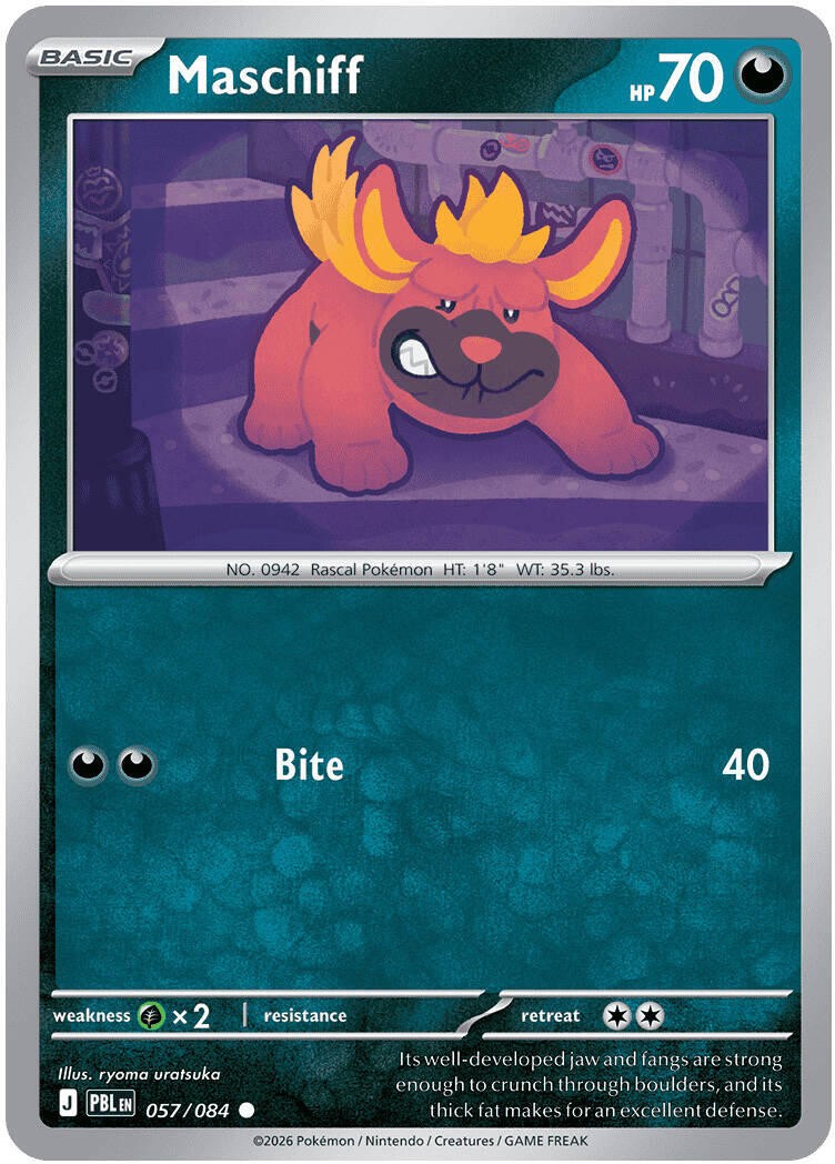 Pokemon Maschiff [Pitch Black - 057/084]Reverse Holofoil NM Common