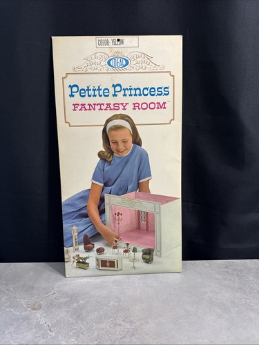 Vintage Ideal Petite Princess gelb Fantasy Zimmer Puppenhaus