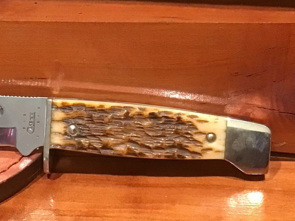 复古 2007 Case XX 678–3 1/2 SSM Slab Hunter 带皮革鞘 — 第 2/4 张图片