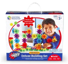 Gears! Gears! Gears! Deluxe Building Set 100pcs STEM Toy Age 3+ Free Shipping