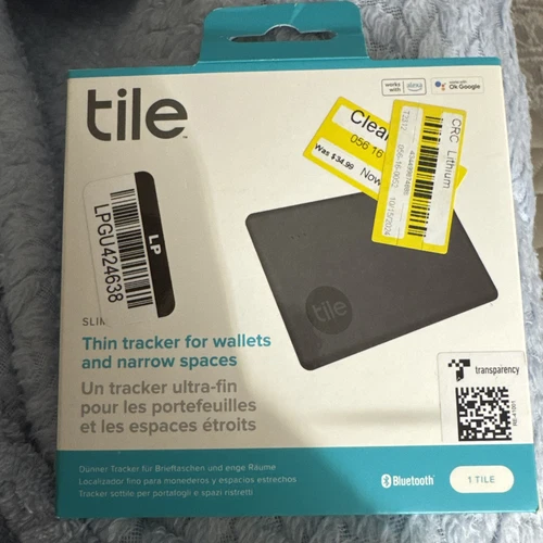 Tile Slim 2022 Universal Bluetooth Tracker - Black