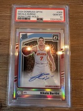 2024-25 Donruss Optic Nikola Durisic Rated Rookie Holo RC Auto #309 PSA 10