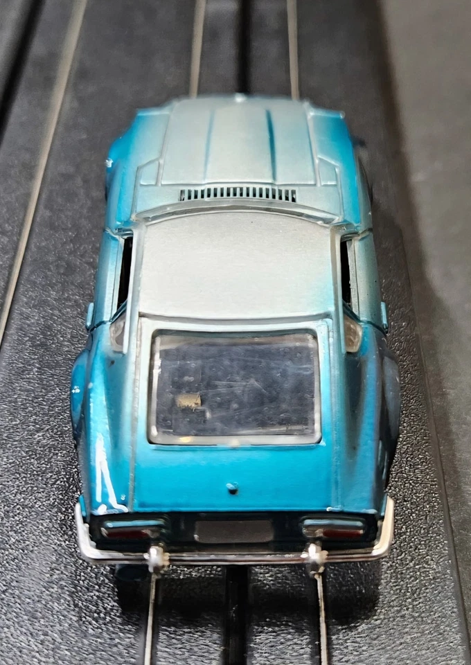 Coche de carreras Tyco Pro Datsun 240z escala HO vintage años 70 verde azulado Foto 4 de 4