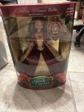 1997 Disney Enchanted Holiday Princess Belle Barbie Doll Special Edition NIB