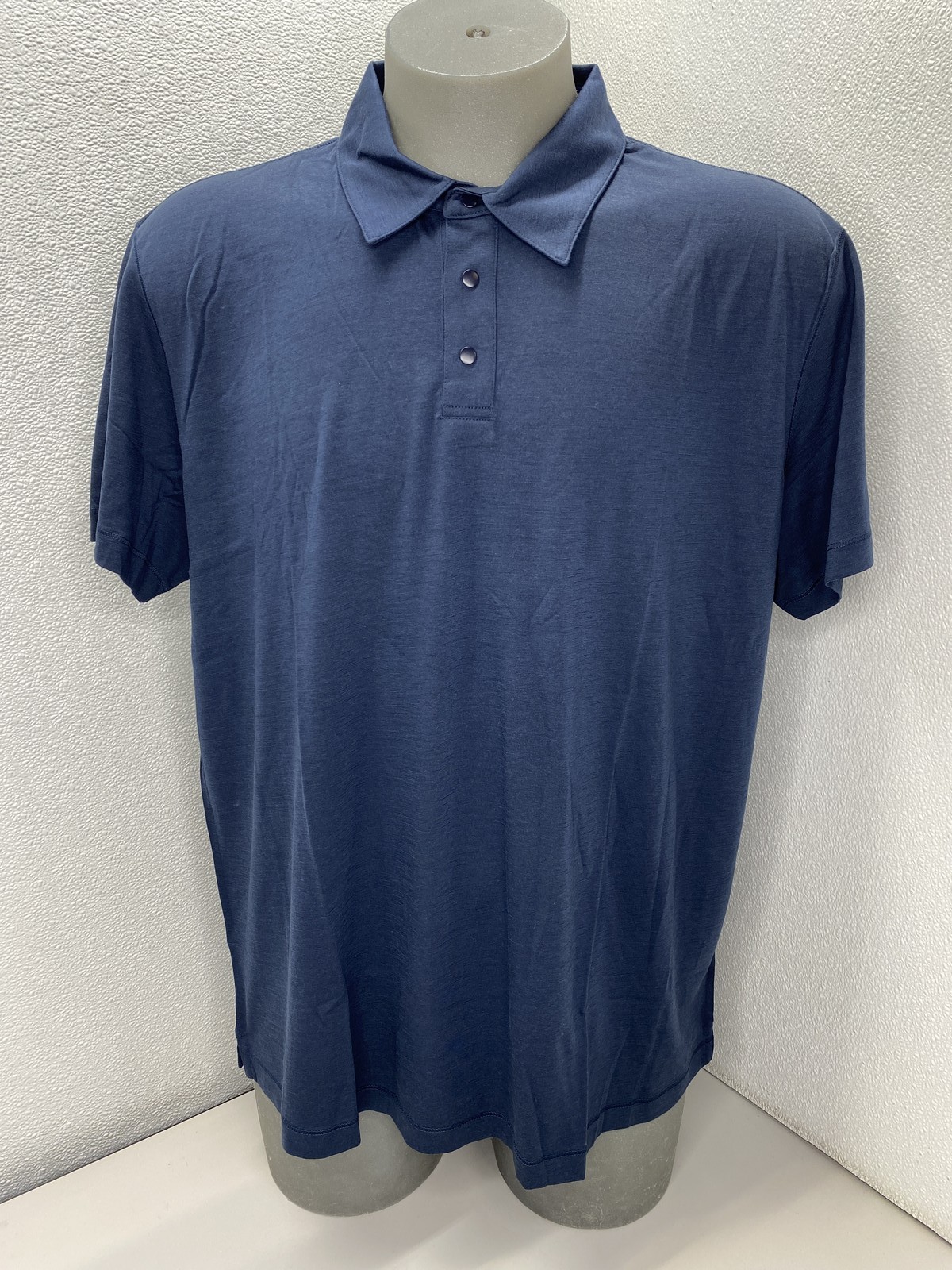 Proof Mens Polo Shirt Navy Blue Size XXL 72-Hour Merino Short Sleeve Pullover