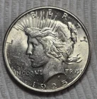 1925 P Peace Silver Dollar. Estimated Uncirculated Mint State 63. A0518