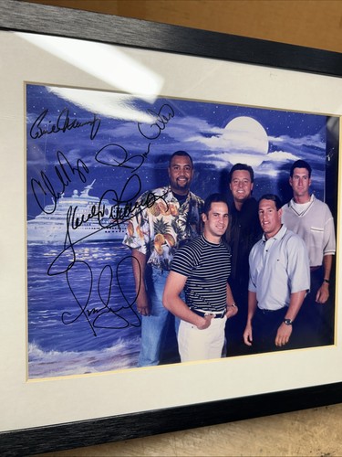 Cleveland Indians Cruise Autographed Picture Nagy, Alomar, Omar, Manning, Giles - Picture 2 of 4