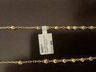 925 STERLING SILVER  BEAUTIFUL ROSARY 4mm  24 inch gold color — photo 3