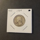 1934 Washington Silver Quarter In Very Good Condition