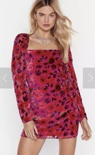 Nasty Gal Mini Dress Hot Pink Size 4