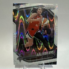 2025 Panini Prizm WNBA - Aaliyah Nye #15 White Seismic Prizm (RC) Aces