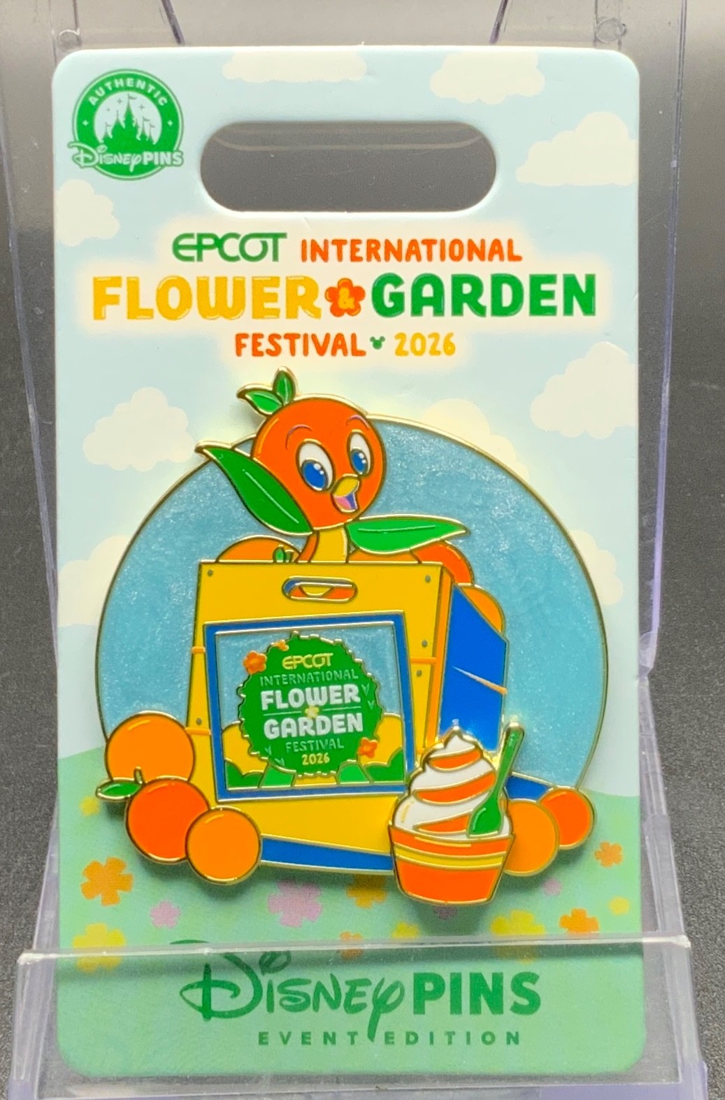 Disney 2026 Epcot Flower & Garden Orange Bird Seed Packet LE 9000 pin