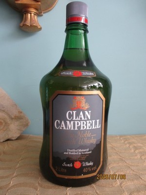 1 Fl. a 2 Liter Clan Campbell,'' The Noble'' Scotch Whisky, 40%