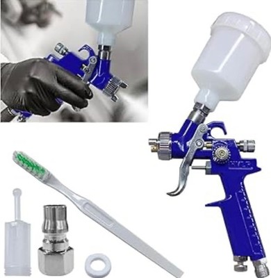 Mini 1 mm Spray Gun Gravity Feed Sprayer Solvent Paint Lacquer USA FREE SHİPPİNG