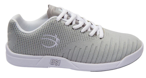 BSI Women's Glide White/Grey Athletic Bowling Shoes - Afbeelding 3 van 7