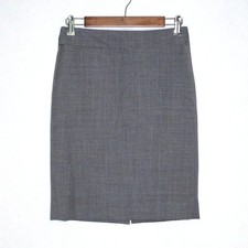 Jupe Crayon Grise J.Crew En Coton - Taille 0 - Occasion Très Bon état