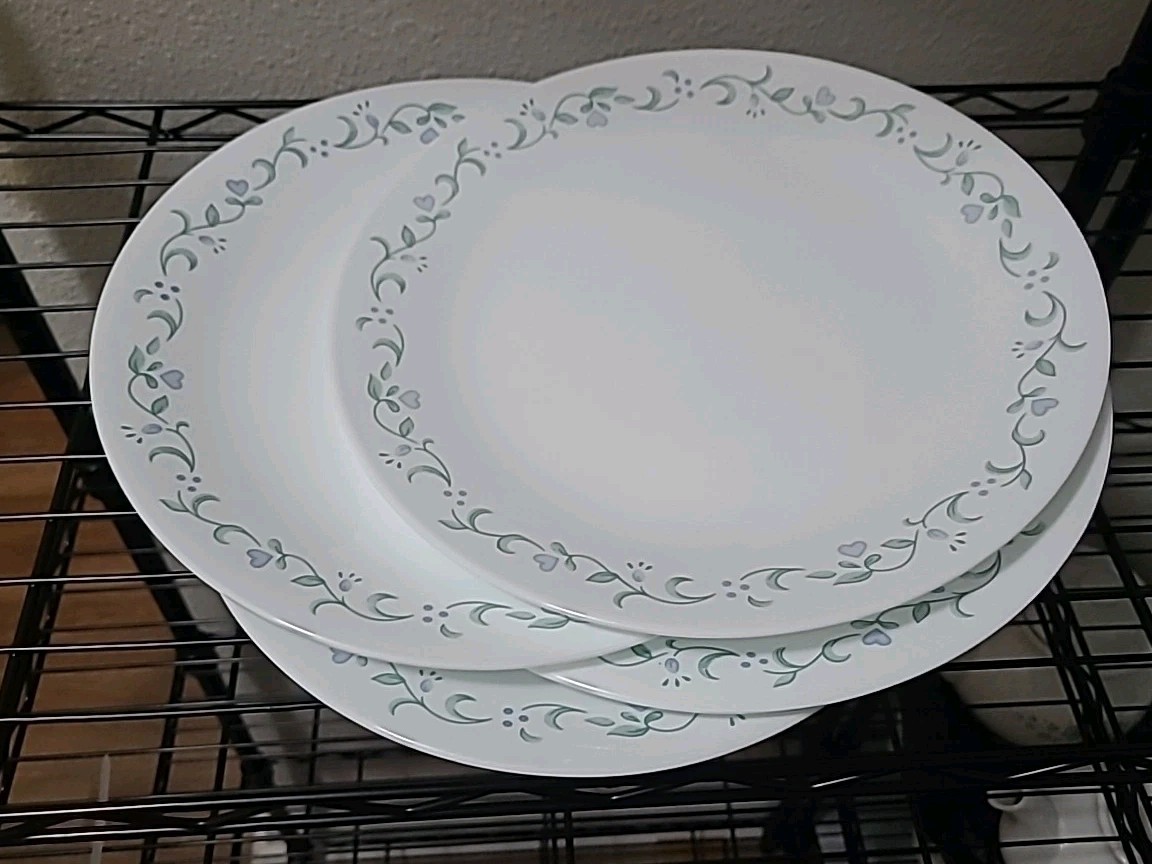 Corelle Country Cottage Dinner Plates 10.25" Set Of 4