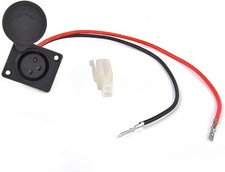 Electric scooter charging port socket with cable