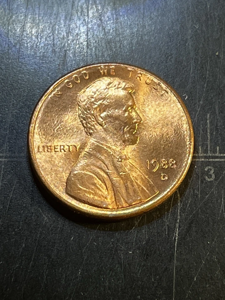 Lincoln Penny Ddo 1988 D doble matriz Foto 4 de 4