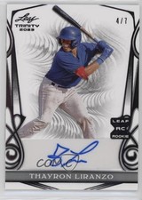 2023 Leaf Trinity Black 4/7 Thayron Liranzo #BA-TL1 Auto 0i4k