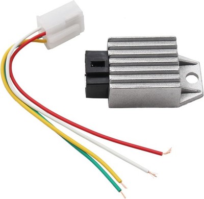 12v 4 Pin Voltage Regulator Rectifier Cable Wire Connector Kit For GY6 QMB139 50