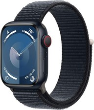 Apple Watch Series 9 GPS LTE 41MM Midnight Aluminum Case Midnight Sport Loop