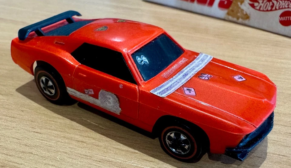 Scarce Hot Wheels Redlines Sizzlers Ford Boss Mustang Original Packaging No Res! - Image 3 of 4