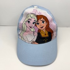 Frozen Disney Elsa Anna Baseball Cap Girls Hat Adjustable Strapback Blue OSFA