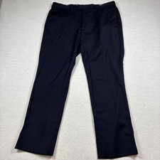 Brooks Brothers Dress Pants Mens 38x30 Blue Wool Regent Fit Flat Front Trousers
