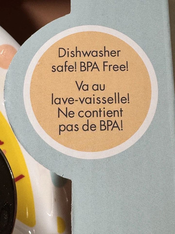 Juego de vajilla de melamina para niños de 4 piezas Pat the Bunny plato, tazón, tenedor y cuchara nuevo en caja Foto 3 de 4