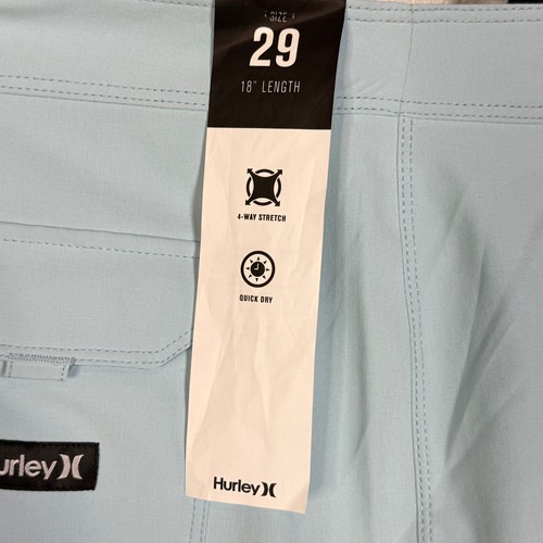 Boardshort Hurley Block Party para hombre 18" en Sea Haze, talla 29 $50 - Imagen 3 de 8