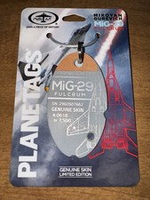 MiG 29 Fulcrum PlaneTags - 1 of 38 STAR RED Tag - Rare And Sold out