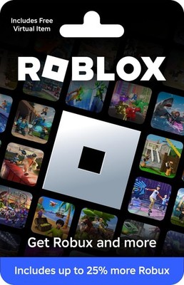 Roblox Physical Gift Card [Includes Free Virtual Item] [Redeem