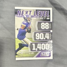 Panini 2021 Score Justin Jefferson #NL23 Next Level Stats Vikings NFL Card