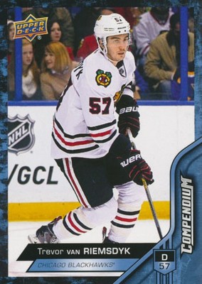 2016-17 Upper Deck Compendium Blue #61 TREVOR VAN RIEMSDYK - Chicago Blackhawks