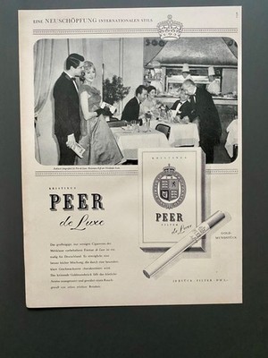 Peer de Luxe Ristorante Biffi Mailänder Scala 1959 Vintage Ad Werbung Reklame