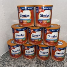 Lot 9 x Similac Sensitive W/ Iron 12.5 oz Baby Infant Formula Powder Exp 06/2026
