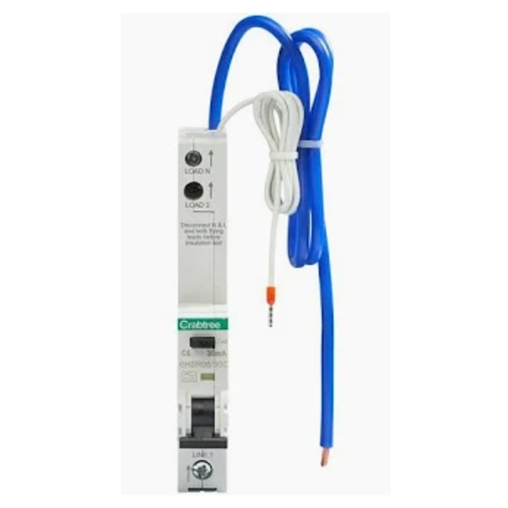 Crabtree 6HSR06/30C Loadstar RCBO Type A C-Curve - 6 Amp